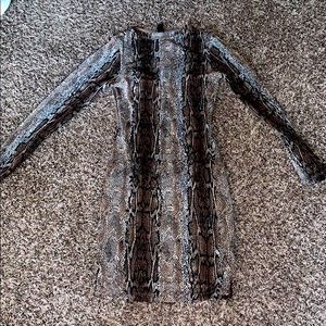 Snake Skin Mini Dress